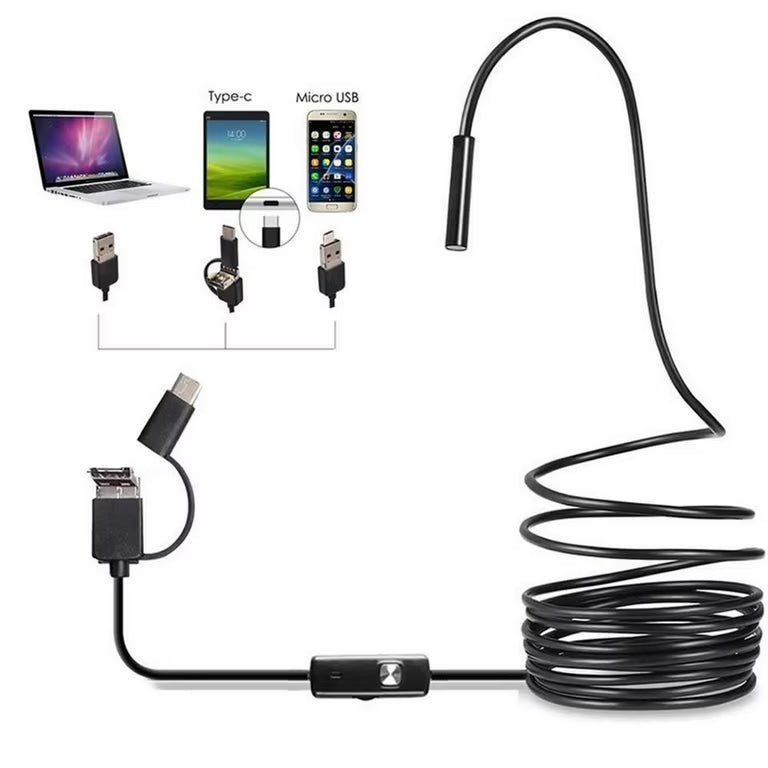 3 In 1 Type C/Micro USB/PC Endoscope Camera 3.5M