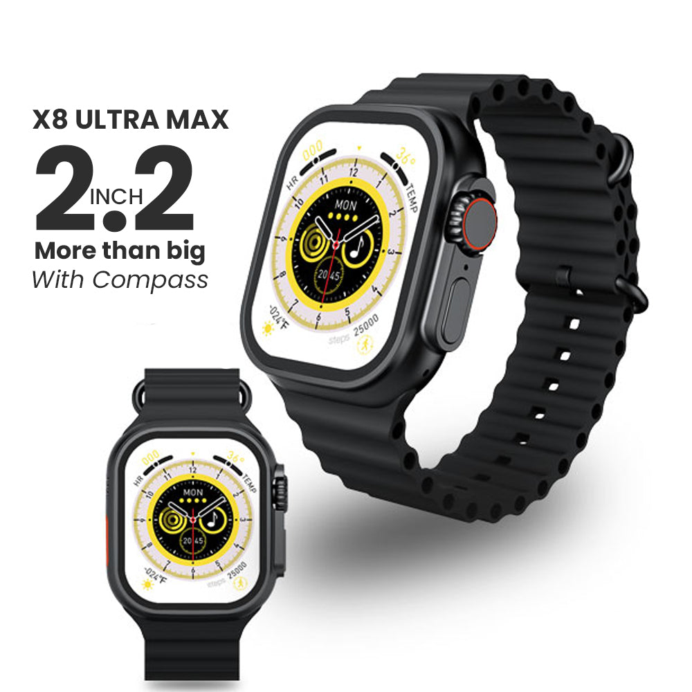 2.2 inch X8 Ultra Max With Compass Smartwatch 8 NFC